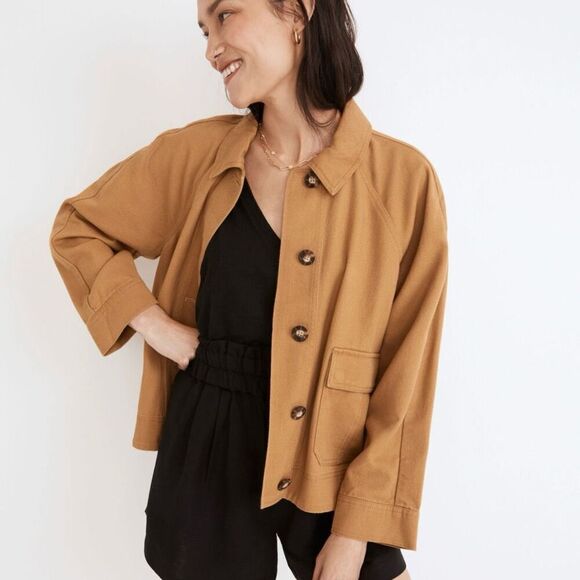 Madewell Jackets & Blazers - MADEWELL | Bankford Swing Chore Jacket Sahara Sandy Golden Tan | Size XL